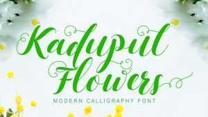 Kadupul Flowers Font › Fontesk