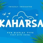 Kaharsa Display Font - Fonte Grátis Kaharsa Display Font