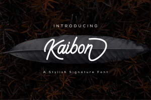 Kaibon Signature Font