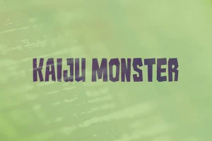 Kaiju Monster Font
