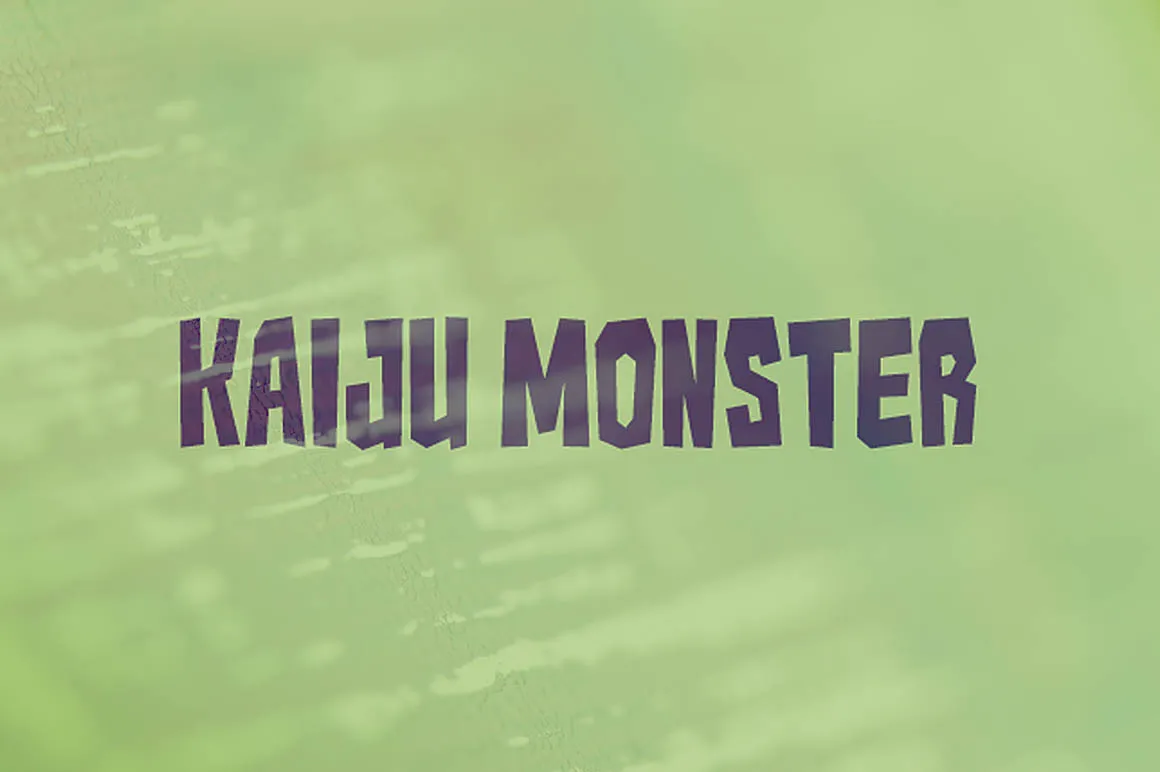 Kaiju Monster Font