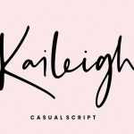 Kaileigh Script Font › Fontesk