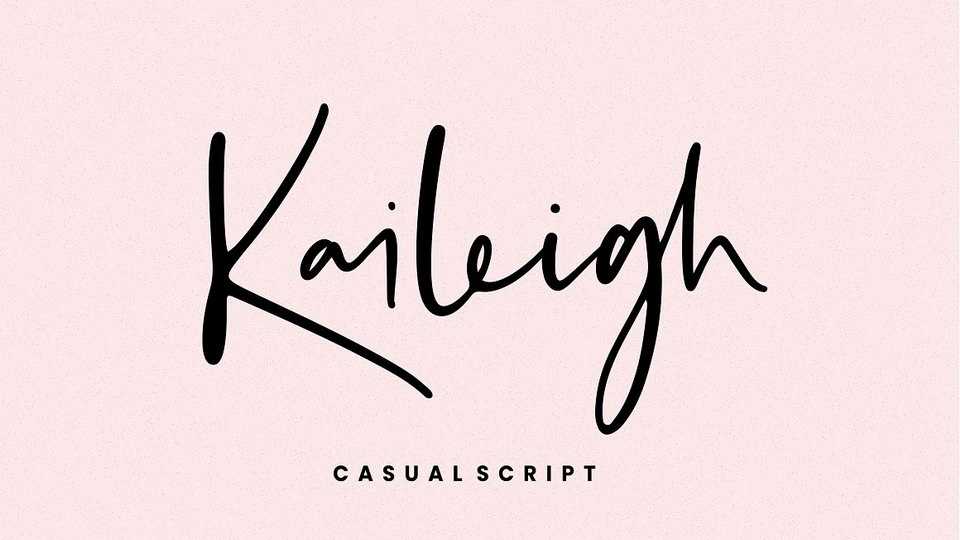 Kaileigh Script Font › Fontesk