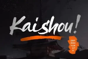 Kaishou Brush Font