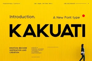 Kakuati Sans Serif Font