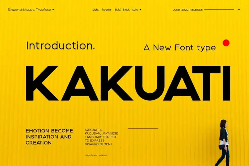 Kakuati Sans Serif Font
