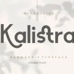 Kalistra Sans Serif Font