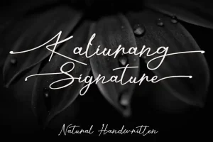Kaliurang Signature Font
