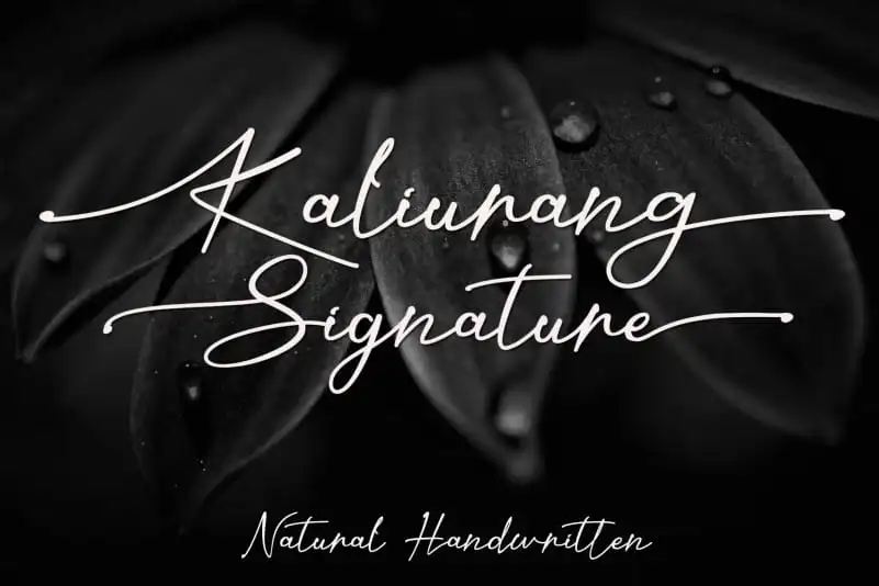 Kaliurang Signature Font