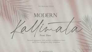 Kallimata Script Font › Fontesk