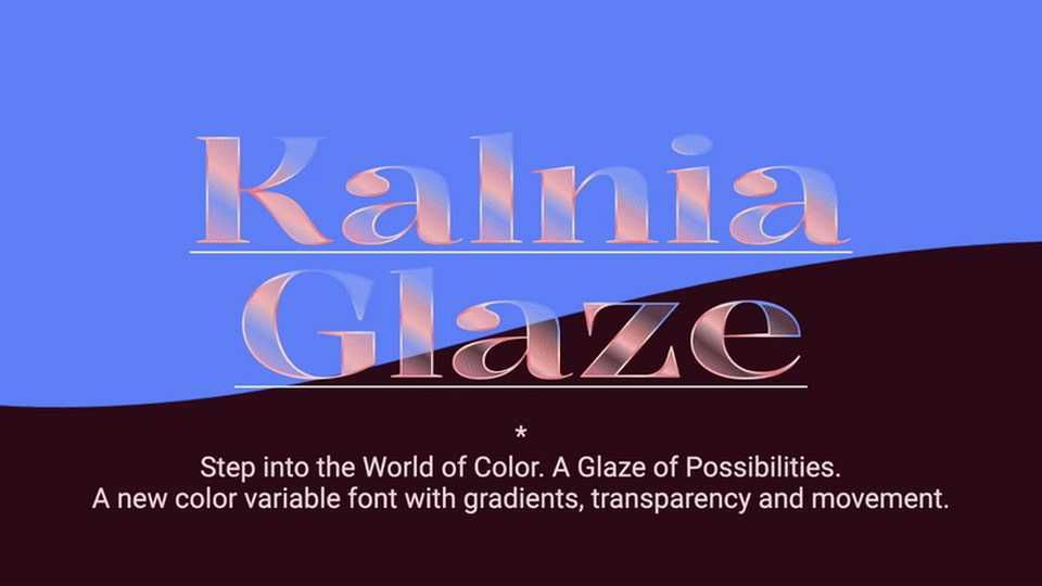 Kalnia Glaze Font Family › Fontesk