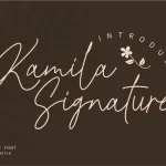 Kamila Signature Font