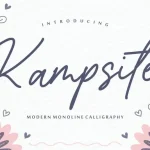 Kampsite Monoline Script Font