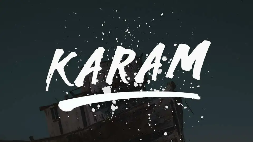 Karam Brush Font