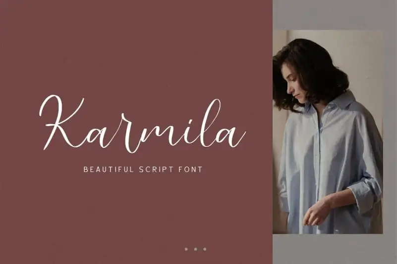 Karmila Calligraphy Font