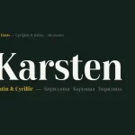 Karsten Serif Font