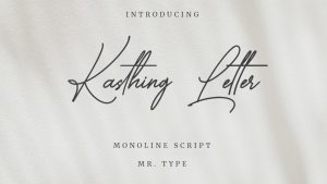 Kasthing Letter Font › Fontesk