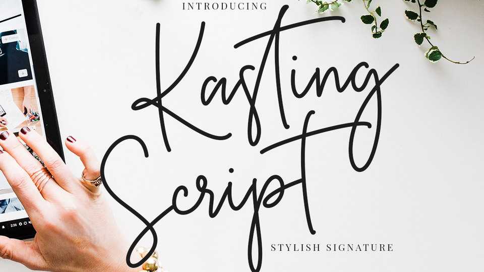 Kasting Script Signature Font › Fontesk
