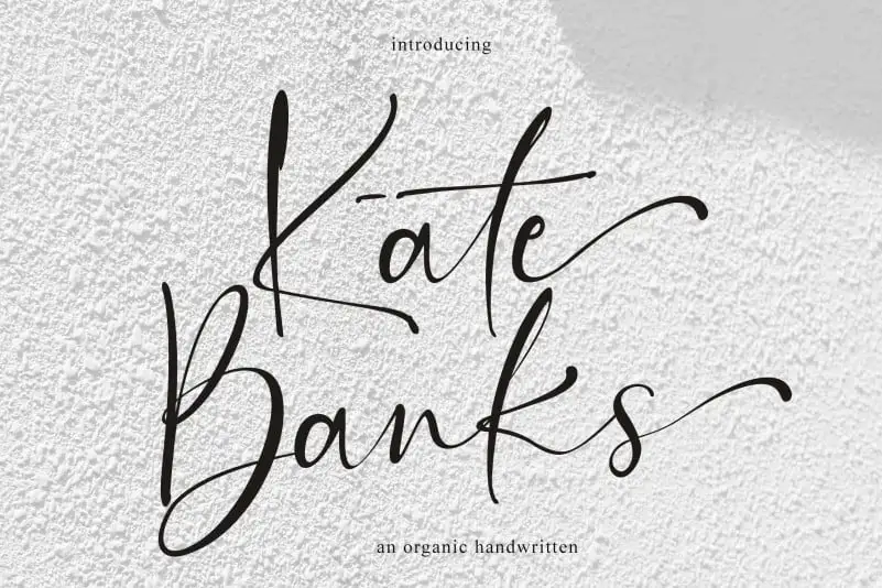 Kate Banks Calligraphy Font