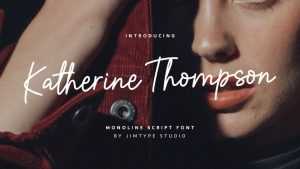 Katherine Thompson Font › Fontesk