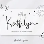 Kathlyn Signature Font