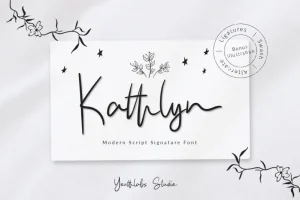 Kathlyn Signature Font