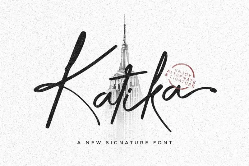 Katika Handwritten Font