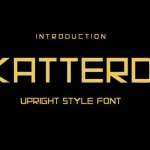 KATTERD Display Font - Fonte Grátis KATTERD Display Font