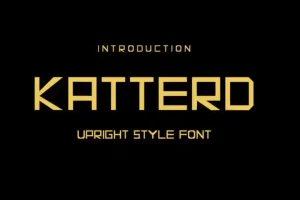 KATTERD Display Font