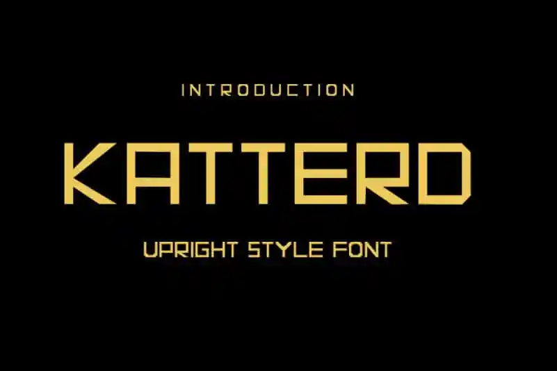KATTERD Display Font