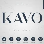 Kavo Serif Typeface - 5 Weights + 6 Logo Templates