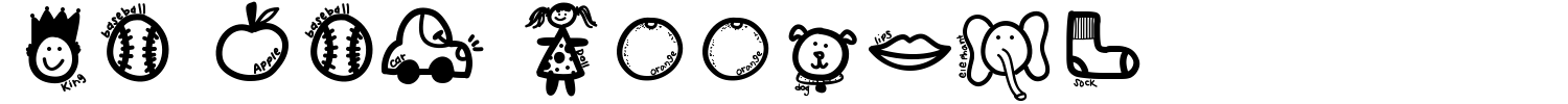 KB ABC Doodles Font