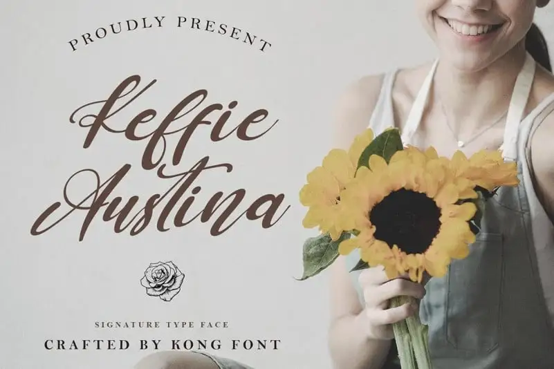 Keffie Austina Script Font