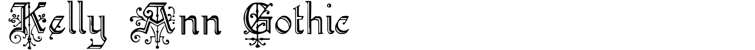 Kelly Ann Gothic Font