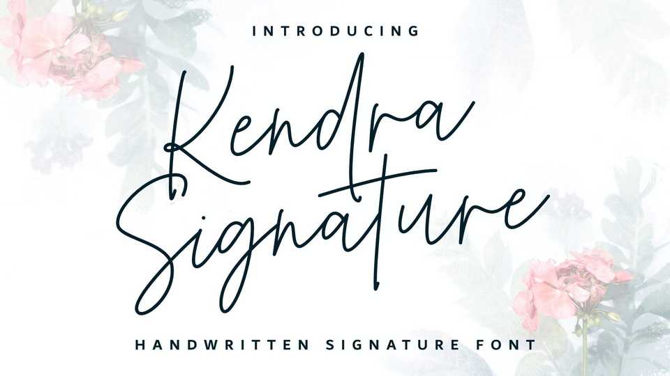 Kendra Signature Font › Fontesk
