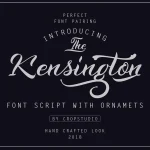Kensington Calligraphy Font - Fonte Grátis Kensington Calligraphy Font