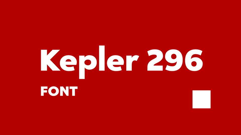 Kepler 296 Font › Fontesk
