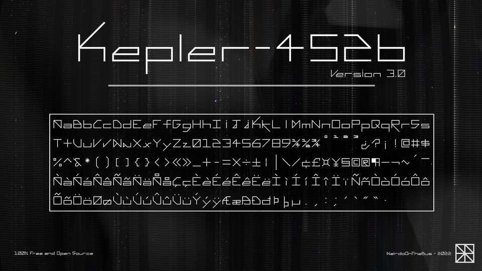 Kepler-452b Font › Fontesk