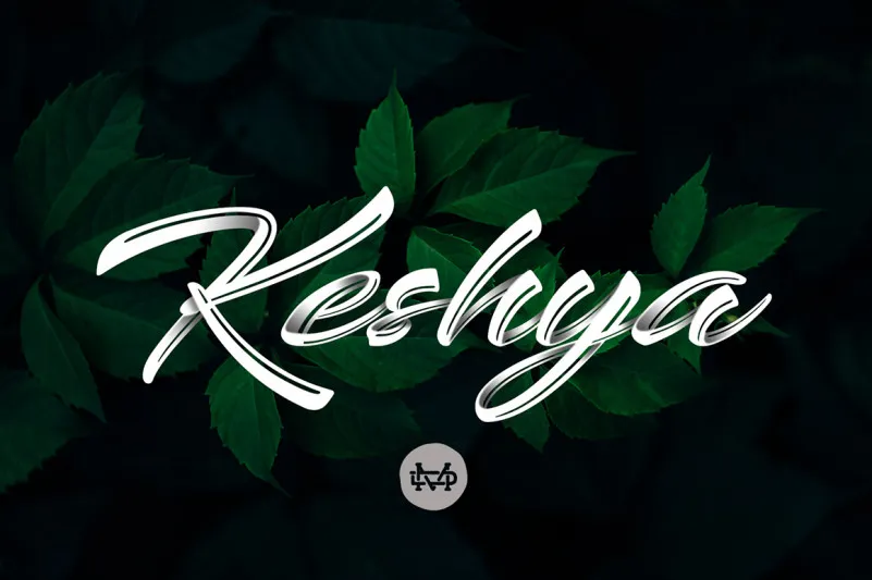Keshya Brush Font