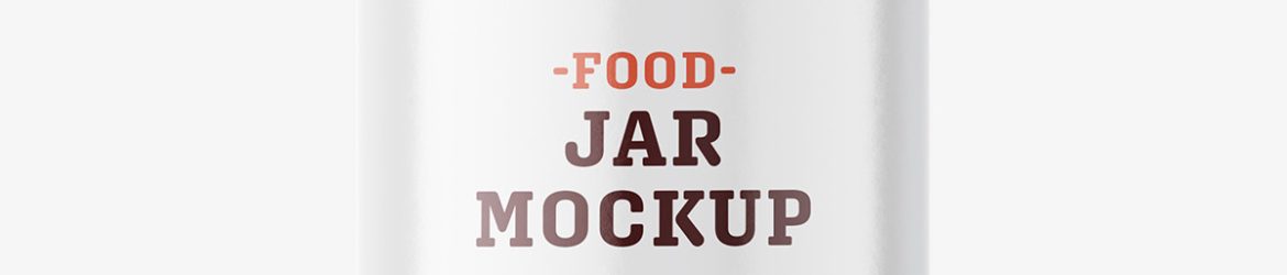 Ketchup jar mockup