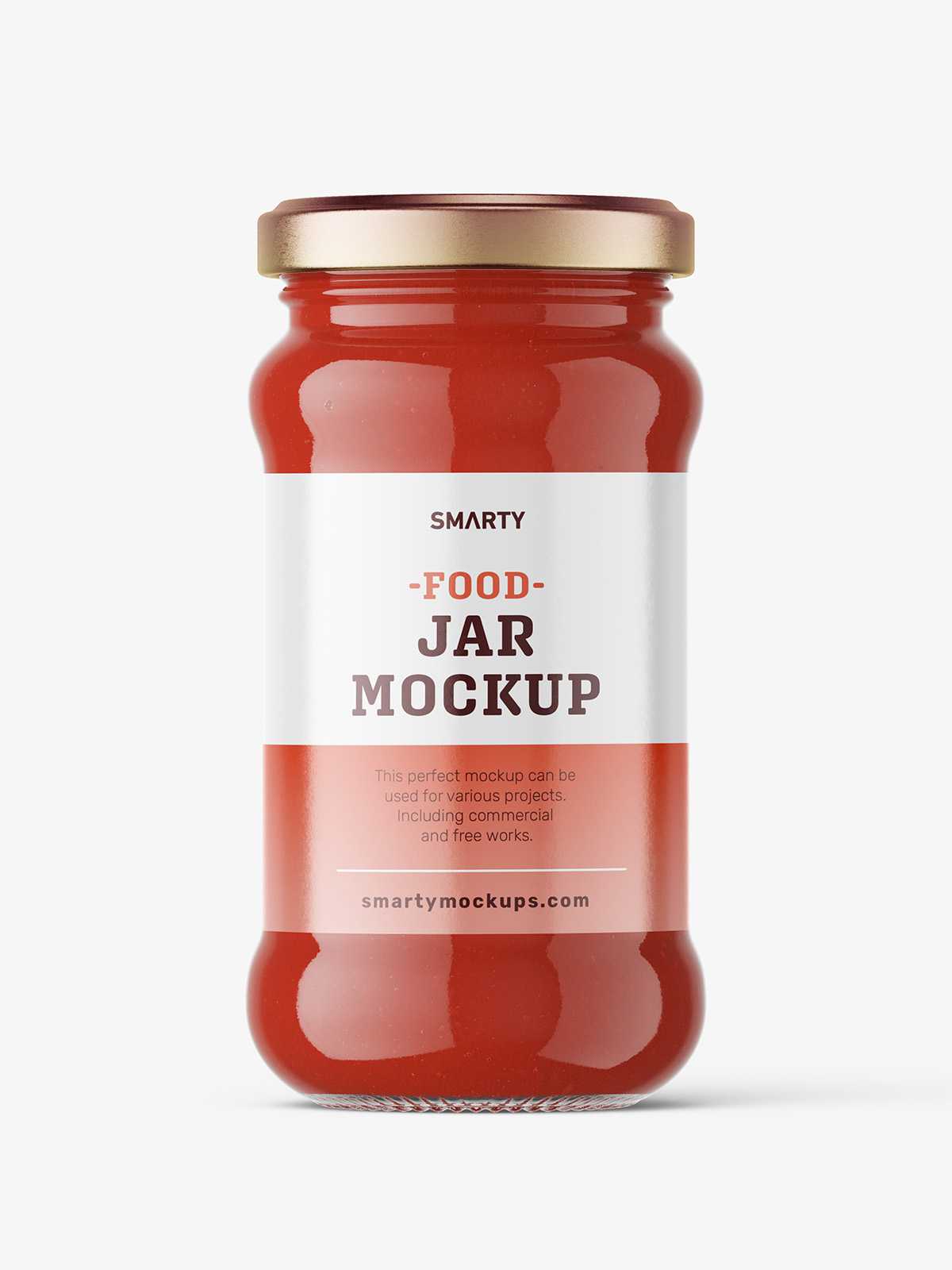 Ketchup jar mockup