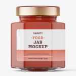 Ketchup jar mockup