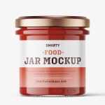 Ketchup jar mockup