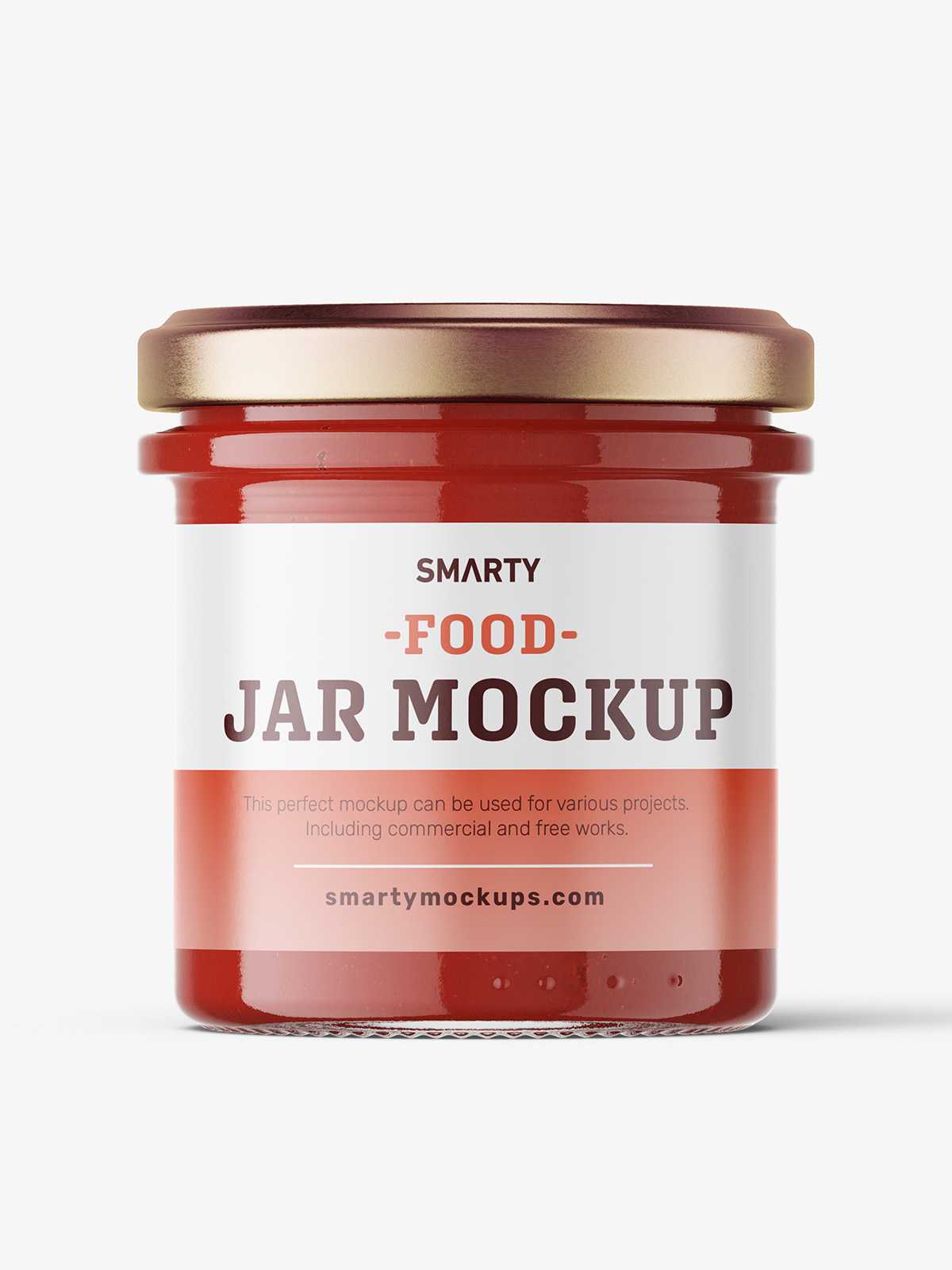 Ketchup jar mockup
