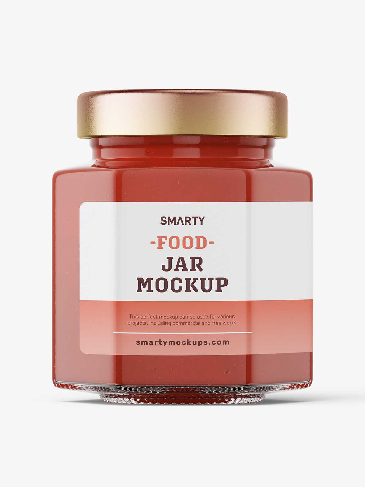 Ketchup jar mockup