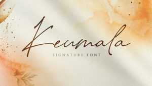 Keumala Script Font › Fontesk