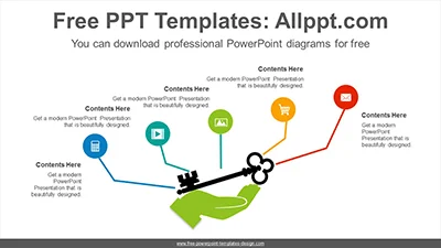 Key on hand PowerPoint Diagram Template