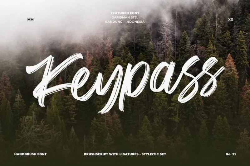 Keypass Brush Font