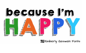 KG HAPPY font family