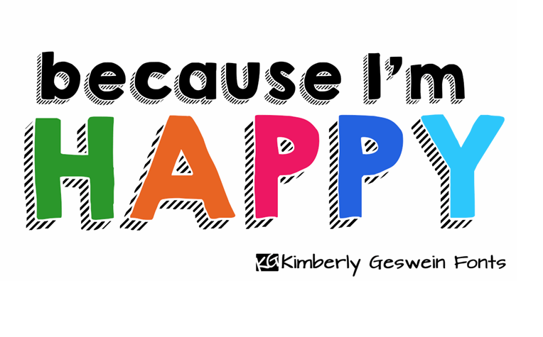 KG HAPPY font family